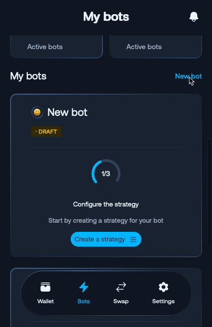 Create trading bot demonstration
